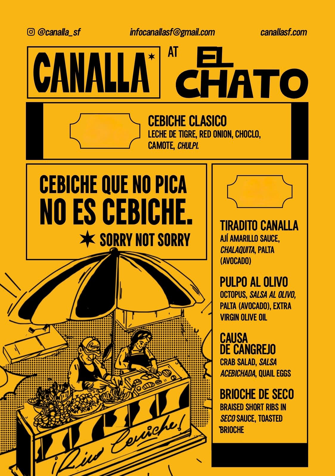 Canalla popup June 9, 2025