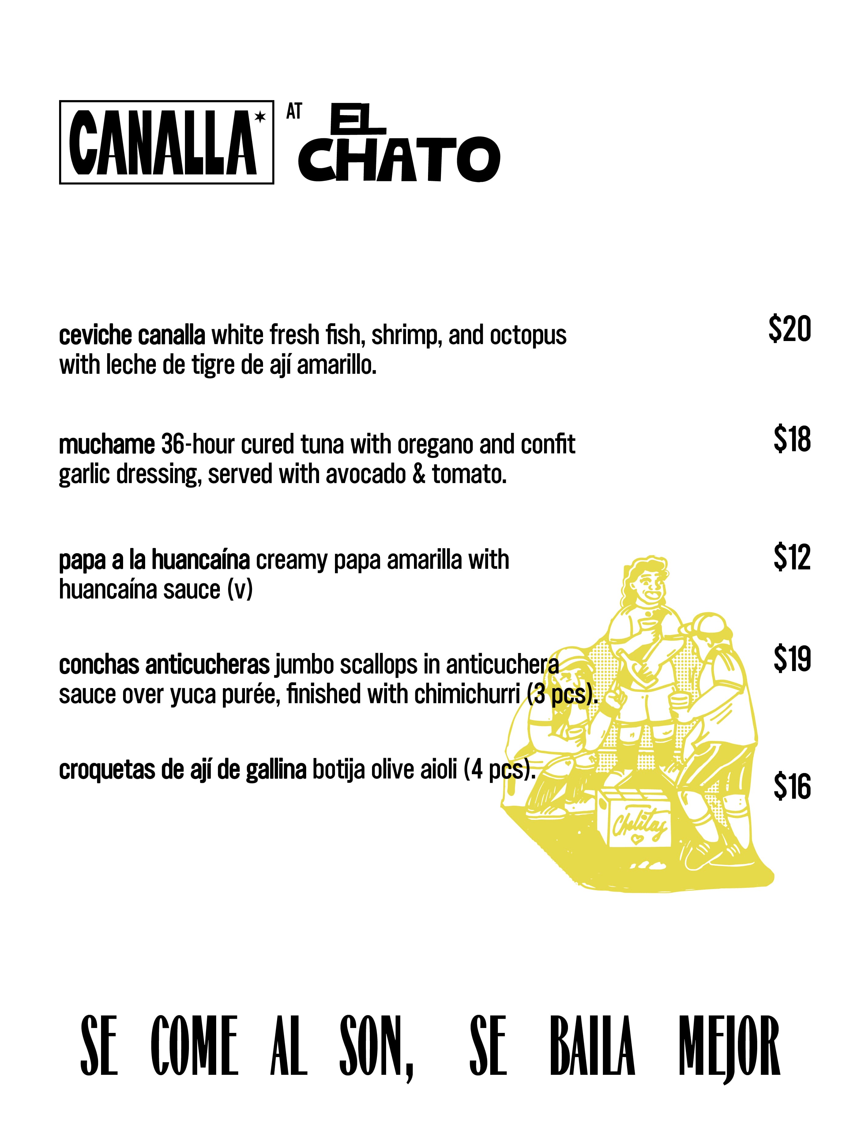 Canalla popup November 10, 2025